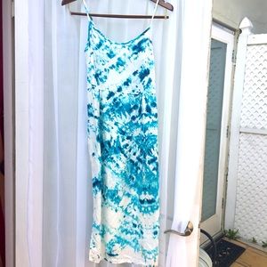 Beautiful Love Stitch cocktail or daytime dress. Watercolor print. Never worn.